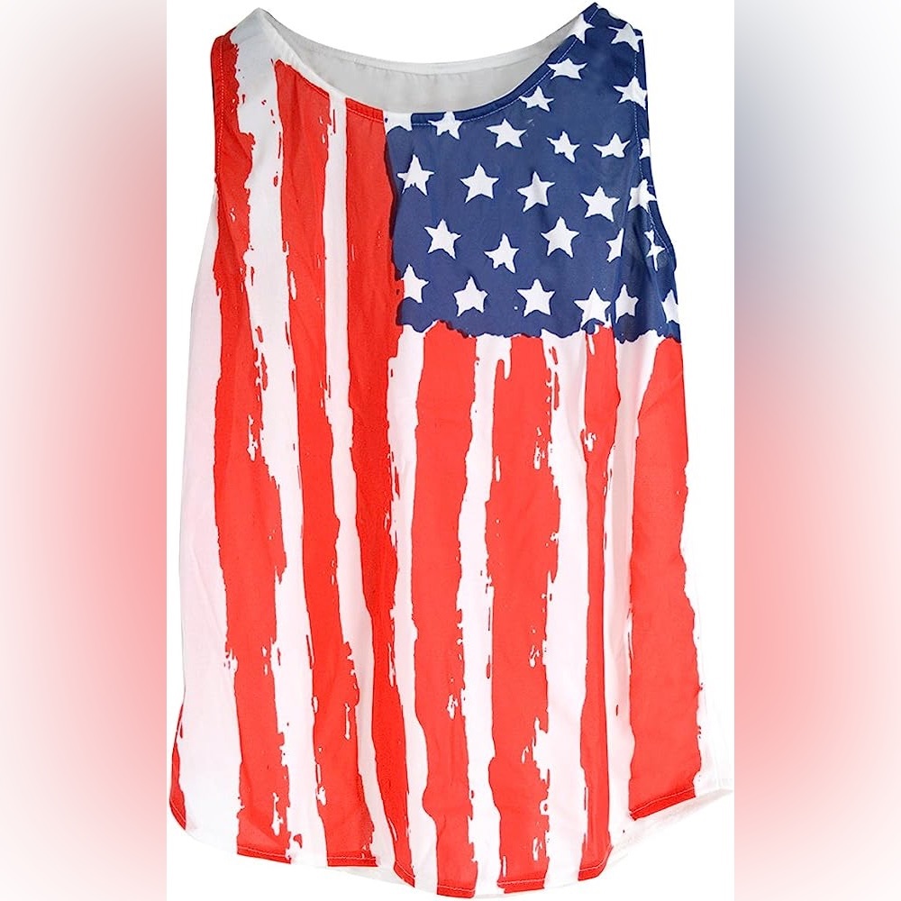 Large-Extra Large flag tank top
